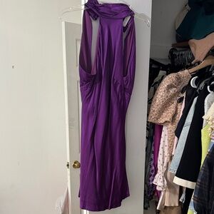 Meshki Vibrant Purple Backless Dress